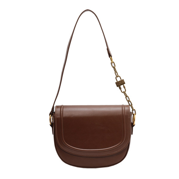 Maza sieviešu ādas soma ar plecu rokturi