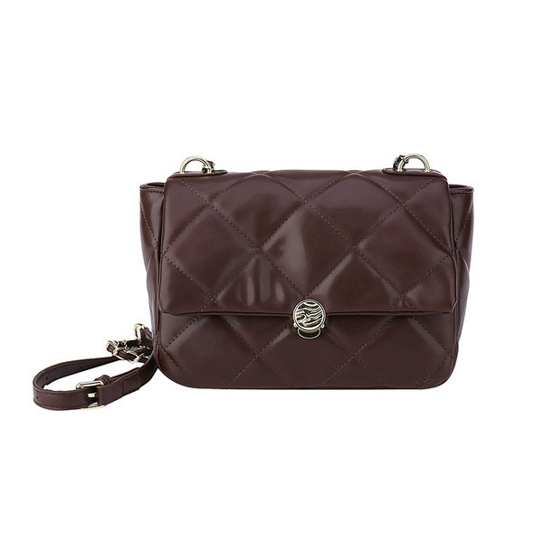 Sieviešu stepēta ādas plecu soma