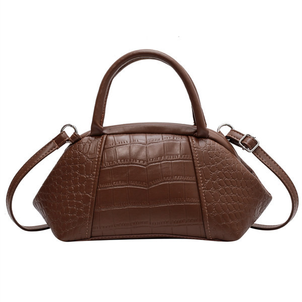 Stilīga rokassomiņa no eko ādas ar īsu un garu rokturi