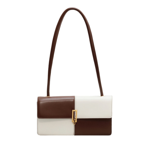 Jauna modeļa maza sieviešu ādas soma ar plecu rokturi