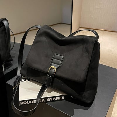 Eco velúr kézitáska mágneses csattal