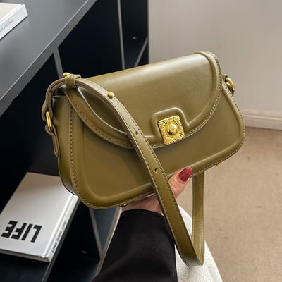 Ikdienas kvadrātveida eko ādas soma ar metāla aizdari