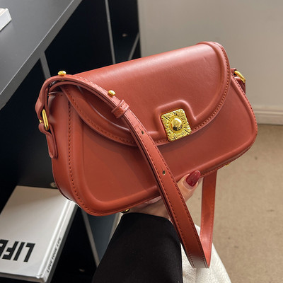 Ikdienas kvadrātveida eko ādas soma ar metāla aizdari