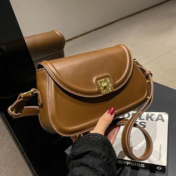 Ikdienas kvadrātveida eko ādas soma ar metāla aizdari