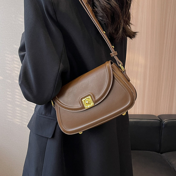 Ikdienas kvadrātveida eko ādas soma ar metāla aizdari