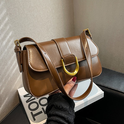 Jauna modeļa maza sieviešu ādas plecu soma