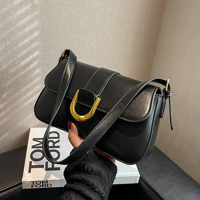 Jauna modeļa maza sieviešu ādas plecu soma