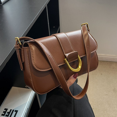 Jauna modeļa maza sieviešu ādas plecu soma