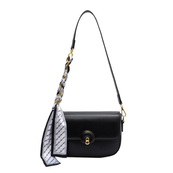 Ležerna torbica s ukrasom šala