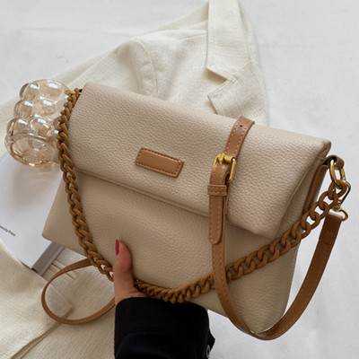 Ikdienas sieviešu ādas ķēdes soma