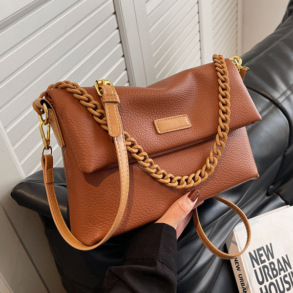 Ikdienas sieviešu ādas ķēdes soma