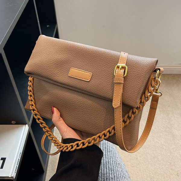 Ikdienas sieviešu ādas ķēdes soma