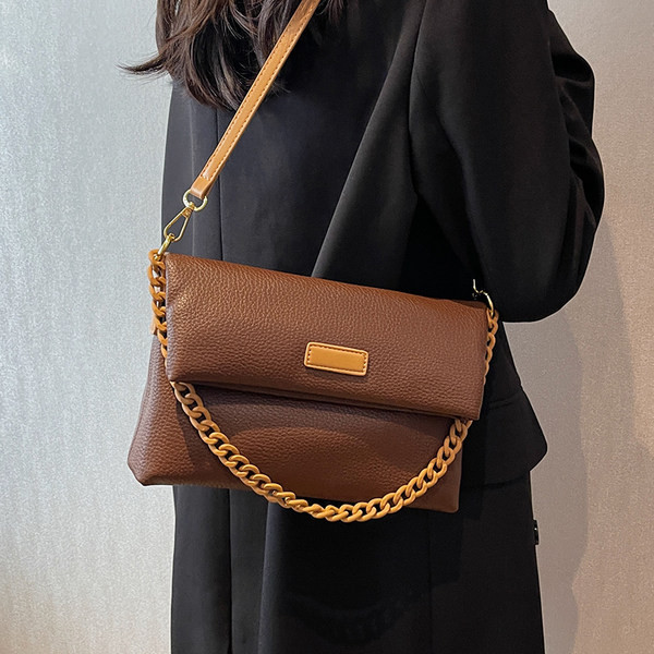 Ikdienas sieviešu ādas ķēdes soma