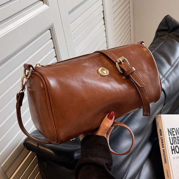 Casual torbica od eko kože sa metalnim elementom