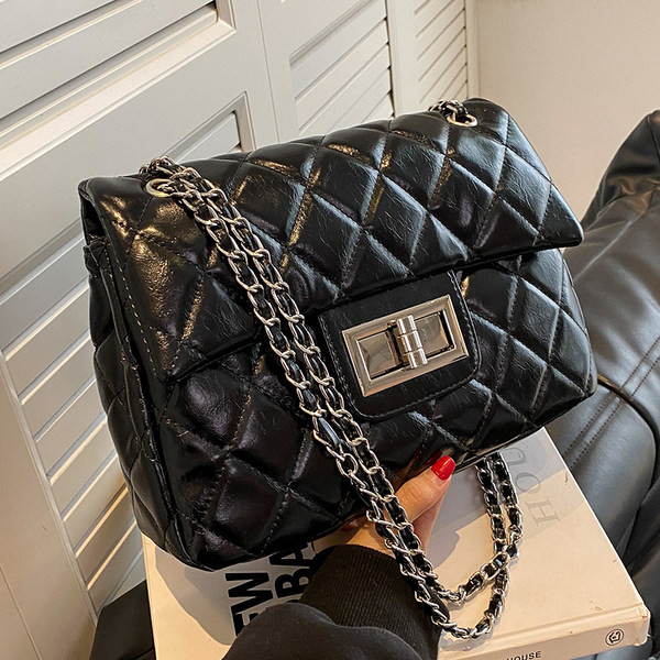 Eco bőr kézitáska gyémántmintával