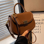 Jauna modeļa maza sieviešu ādas soma ar regulējamu rokturi