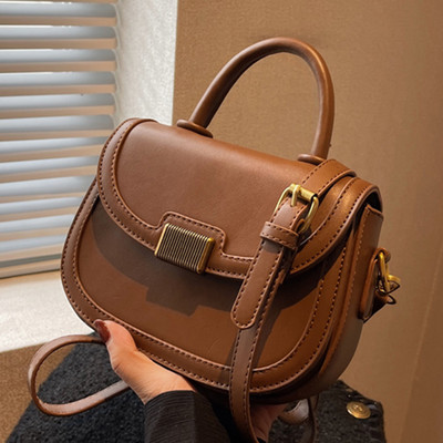 Jauna modeļa maza sieviešu ādas soma ar regulējamu rokturi