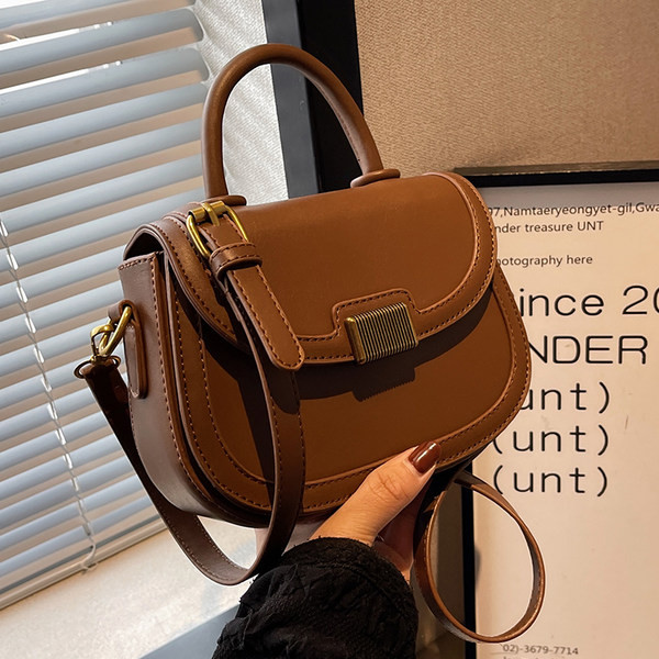 Jauna modeļa maza sieviešu ādas soma ar regulējamu rokturi