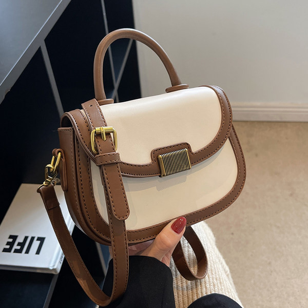 Jauna modeļa maza sieviešu ādas soma ar regulējamu rokturi