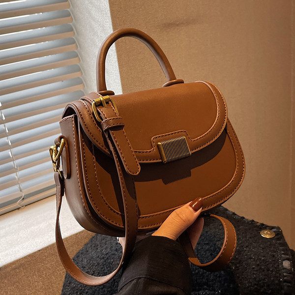 Jauna modeļa maza sieviešu ādas soma ar regulējamu rokturi