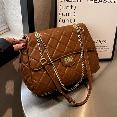 Torbica od eko kože s ručkom za rame i patentnim zatvaračem