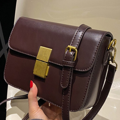 Női bőr táska három színben rögzítéssel