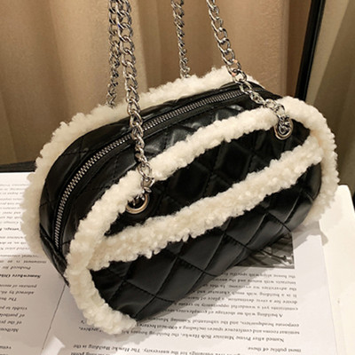 Sieviešu ķēdes, plecu rokturi ikdienas soma