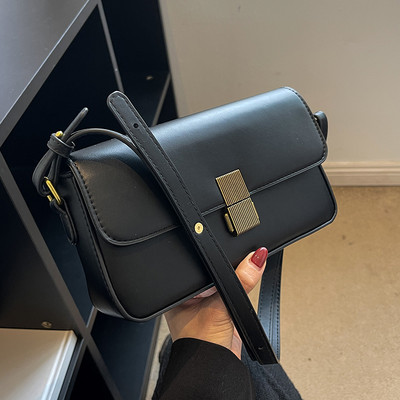 Tiszta modell eco bőr táska fém csattal nőknek