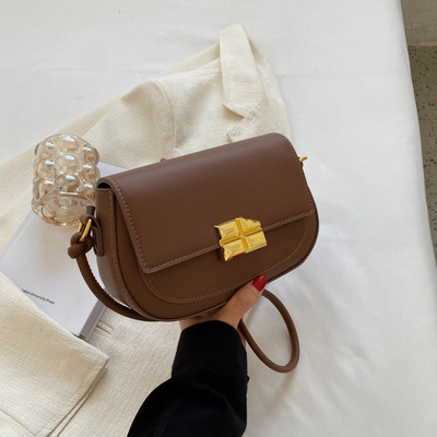 Stilīga rokassomiņa no eko ādas ar metāla aizdari, jauns modelis