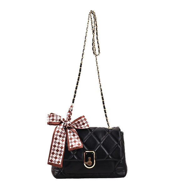 Új modell kézitáska fém csattal és sállal