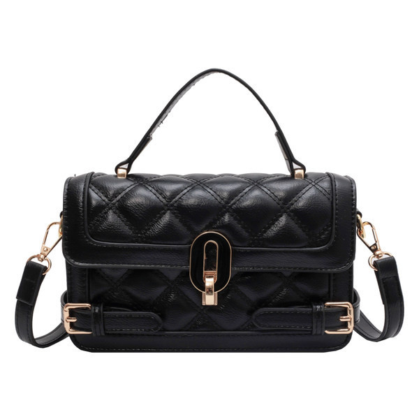 Jauna modeļa sieviešu kvadrātveida soma no mākslīgās ādas ar metāla aizdari