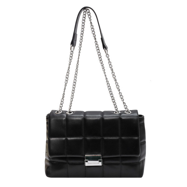 Eko odos rankinė su grandinine peties rankena