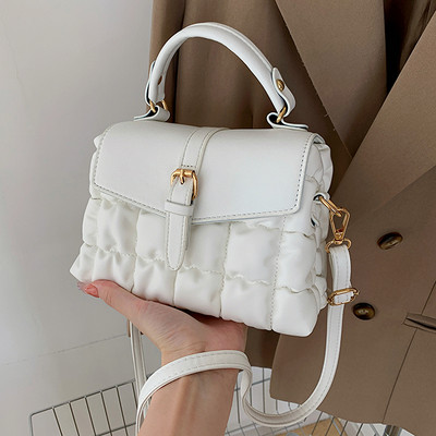 Női bőr táska fogantyúval