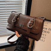 Eco bőr fém csatos alkalmi táska nőknek