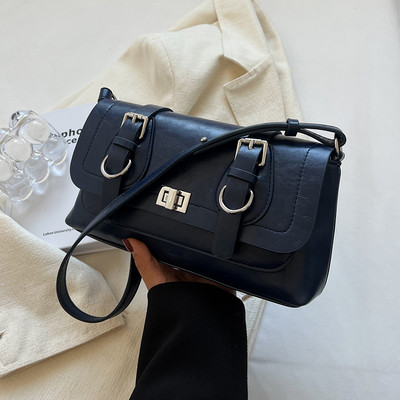 Eco bőr fém csatos alkalmi táska nőknek