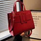 Sieviešu eko ādas ikdienas soma ar rāvējslēdzēju un plecu rokturi