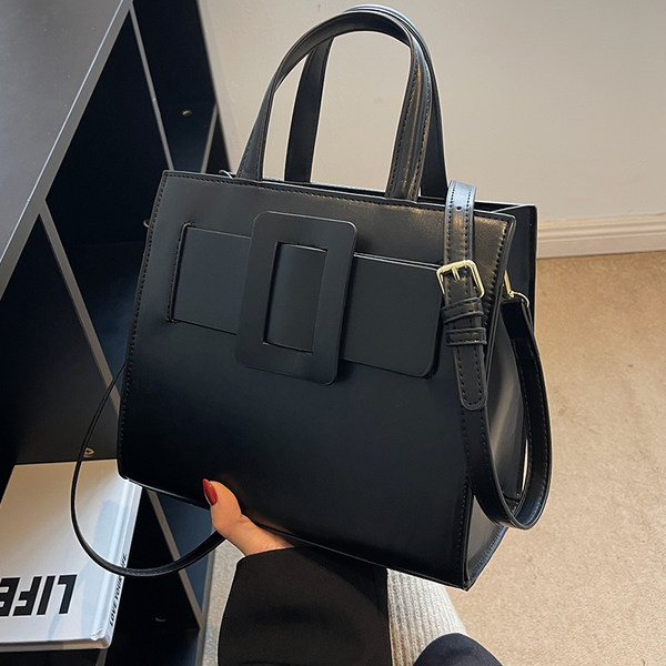 Sieviešu eko ādas ikdienas soma ar rāvējslēdzēju un plecu rokturi