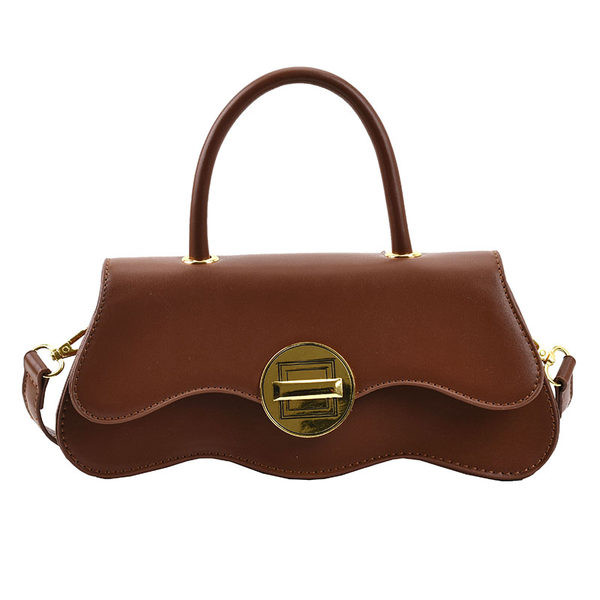 Jauna modeļa sieviešu ādas soma ar īsu un garu rokturi