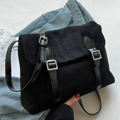 Női öko velúr alkalmi táska mágneses zárással