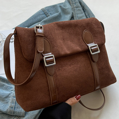 Női öko velúr alkalmi táska mágneses zárással