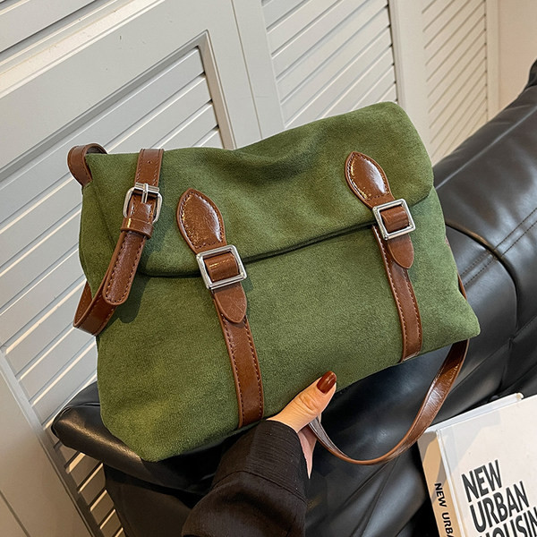 Női öko velúr alkalmi táska mágneses zárással