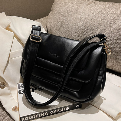 Stilinga rankinė iš dirbtinės odos su ilga rankena