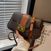 Női eko bőr alkalmi táska nyomattal és cipzárral