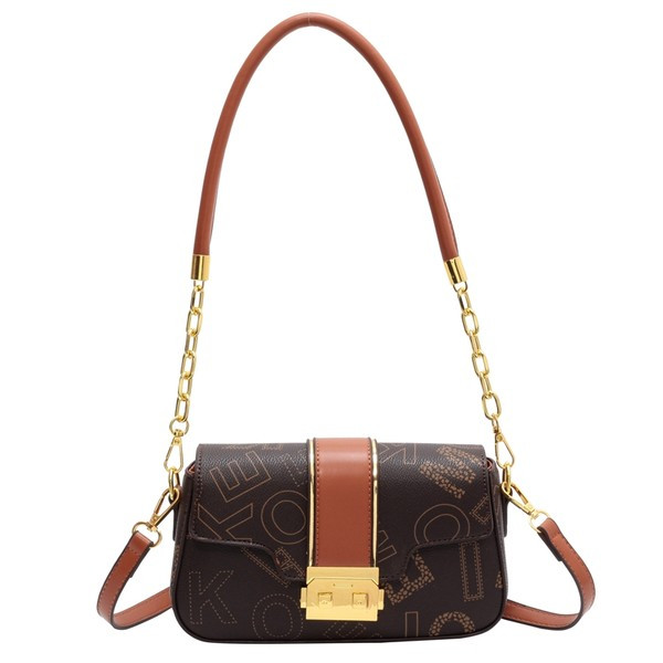 Női eko bőr alkalmi táska nyomattal és cipzárral