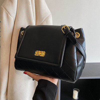 Stilinga rankinė su metaline užsegimu, naujo modelio