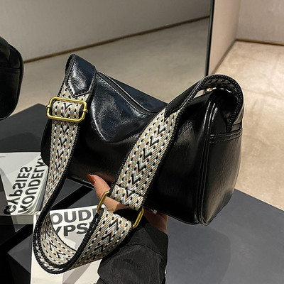 Τσάντα χειρός με φερμουάρ και μεγάλο χερούλι