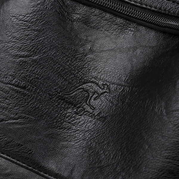 Alkalmi modell női eko bőr hátizsák cipzárral