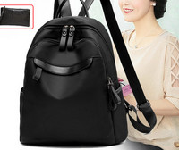 Sieviešu ūdensizturīga melna mugursoma