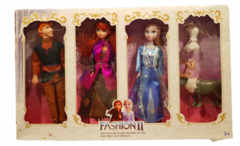 Кукла , Frozen, Комплект 3 броя, Пластмасови, 25 см