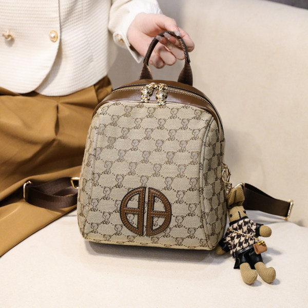 Új modell női textil hátizsák fém rögzítéssel